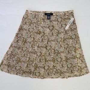 NWT Jones Wear 10P Hazelnut Brown Floral Lacy